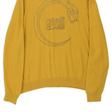 Cavalli Class Spellout Jumper - XL Yellow Virgin Wool