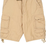J.M.C Cargo Shorts - 36W 11L Beige Cotton