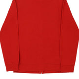 Age 13-14 Champion Spellout Zip Up - XL Red Cotton Blend