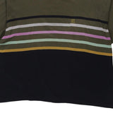 I Leopardi Striped T-Shirt - XL Khaki Cotton