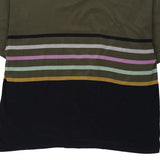 I Leopardi Striped T-Shirt - XL Khaki Cotton