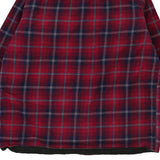 Big Creek Clothing Checked Overshirt - XL Red Polyester Blend