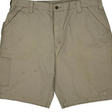 Carhartt Cargo Carpenter Shorts - 40W 11L Beige Cotton