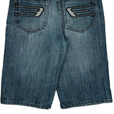72 Unlimited Denim Shorts - 30W 14L Blue Cotton