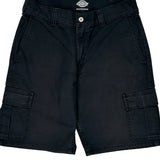 Dickies Cargo Shorts - 31W 11L Black Cotton Blend