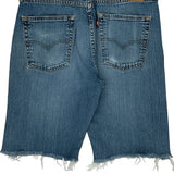 505 Levis Denim Shorts - 32W 10L Blue Cotton