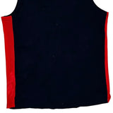 Vintage Armani Exchange Spellout Vest - Small Navy Cotton