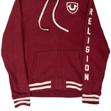 Vintage True Religion Hoodie - XL Burgundy Cotton
