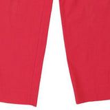 Les Copains Trousers - 32W UK 12 Red Cotton