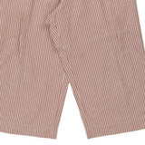 Armani Jeans Striped Trousers - 36W UK 18 Red Cotton Blend