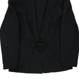 Superior Blazer - Large Black Wool Blend