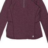 Carhartt 1/4 Zip - XS Purple Polyester