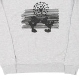 Disney Graphic Sweatshirt - Small Grey Cotton Blend