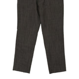 Hugo Boss Trousers - 36W 29L Brown Wool Blend