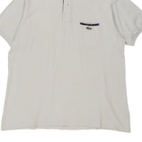 Made in France Lacoste Polo Shirt - XL White Cotton