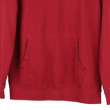 Age 13-14 Champion Spellout Hoodie - XL Red Cotton Blend