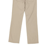 Armani Jeans Trousers - 30W UK 8 Beige Cotton