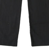Iceberg Striped Trousers - 32W UK 10 Black Viscose Blend
