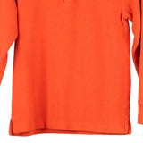 Age 8-9 Ralph Lauren 1/4 Zip - Medium Orange Cotton