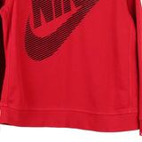 Age 13-15 Nike Sweatshirt - XL Red Cotton Blend