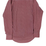 1970's Unbranded Checked Shirt - Medium Red Cotton