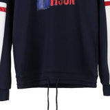 Age 14 Jeckerson Spellout Hoodie - XL Navy Cotton