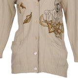 Iceberg Cartoon Jumper - Large Cream Wool Blend