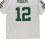 Age 13-14 Green Bay Packers Aaron Rogers Reebok NFL Jersey - XL White Polyester