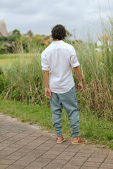 Men's linen shirt Nevada - White