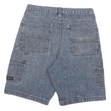 WRANGLER Mens Shorts Blue Denim Cargo Style L W32 Workwear Cotton Blend