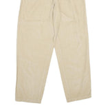 CABIN CREEK Womens Cotton Beige Classic Straight Trousers W26 L29 Relaxed Fit