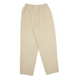 CABIN CREEK Womens Cotton Beige Classic Straight Trousers W26 L29 Relaxed Fit