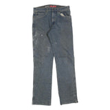 DICKIES Mens Blue Regular Straight Denim Medium W32 L34 Workwear Zip Jeans