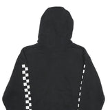 VANS Mens Black Checkerboard Pullover Hoodie S Cotton Blend Skatewear