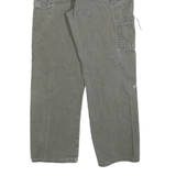 DICKIES Mens Jeans Grey Regular Straight Denim W34 L30 Workwear Durable Zip