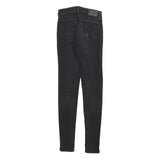 LEVI'S 710 Womens Slim Skinny Denim Dark W25 L32 Stretch Black Jeans