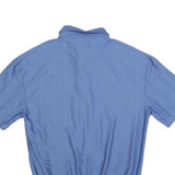 PALMLAND Mens Blue Short Sleeve Plain Polo Shirt L Casual Relaxed Fit