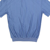 PALMLAND Mens Blue Short Sleeve Plain Polo Shirt L Casual Relaxed Fit