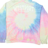 AVALON Womens Multi Colour Tie Dye Westport Washington Pullover Hoodie M