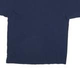 ADIDAS Mens Navy Blue Graphic T-Shirt XL Short Sleeve Crew Neck Cotton Blend