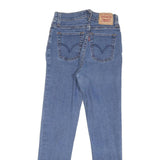 LEVI'S 512 Womens Jeans Blue Regular Skinny Denim Medium Wash W24 L27 Classic