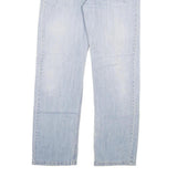 LEVI'S 501 Mens Jeans Blue Regular Straight Denim Light W34 L33 Classic Button