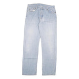 LEVI'S 501 Mens Jeans Blue Regular Straight Denim Light W34 L33 Classic Button