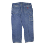 DICKIES Womens Jeans Blue Regular Straight Denim Medium W40 L30 Durable Zip