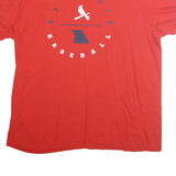 GENUINE MERCHANDISE Mens Red St Louis Baseball T-Shirt L Short Sleeve Crew Neck