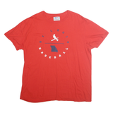 GENUINE MERCHANDISE Mens Red St Louis Baseball T-Shirt L Short Sleeve Crew Neck