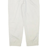 TOMMY HILFIGER Womens Cotton Blend White Relaxed Straight Trousers W32 L27