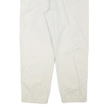 TOMMY HILFIGER Womens Cotton Blend White Relaxed Straight Trousers W32 L27