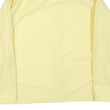 Mens Yellow Plain Shirt XL Polyester Blend Long Sleeve Button Closure Classic
