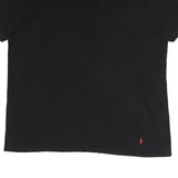 POLO RALPH LAUREN Mens Black V-Neck T-Shirt XL Cotton Blend Classic Fit